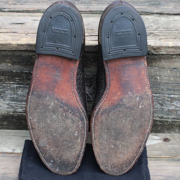 Vtg 1980s Dack's Dark Brown Water Bison Derby, Made in Canada, Men's 9.5 E, GUC - Picture 11 of 14